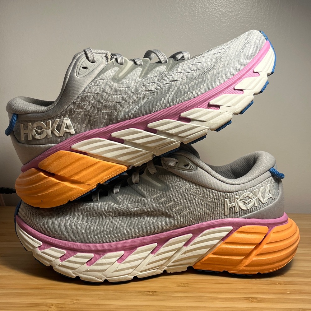 HOKA Gaviota 4 Harbor Mist / Nimbus Cloud Running Shoes - Picture 2 of 10